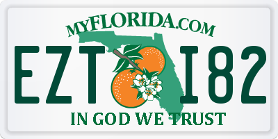 FL license plate EZTI82