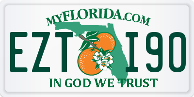 FL license plate EZTI90