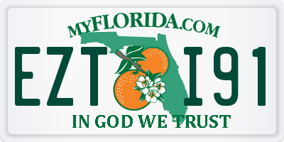 FL license plate EZTI91