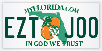 FL license plate EZTJ00