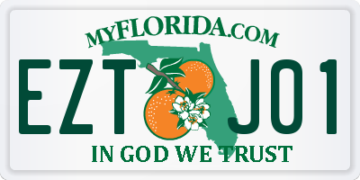 FL license plate EZTJ01