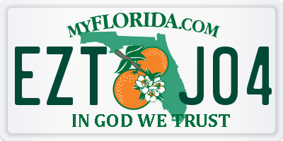 FL license plate EZTJ04