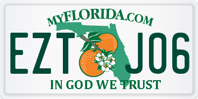 FL license plate EZTJ06