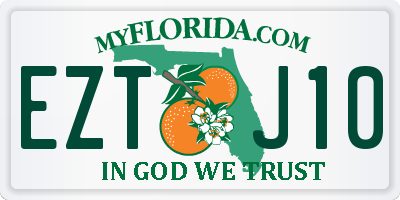 FL license plate EZTJ10