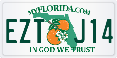 FL license plate EZTJ14