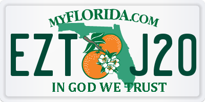 FL license plate EZTJ20