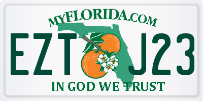 FL license plate EZTJ23