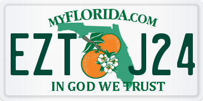 FL license plate EZTJ24