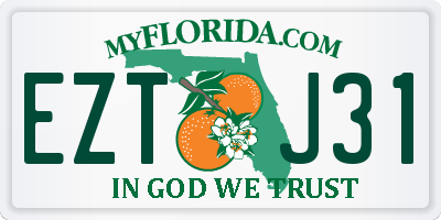 FL license plate EZTJ31