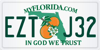 FL license plate EZTJ32
