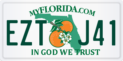 FL license plate EZTJ41