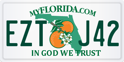 FL license plate EZTJ42