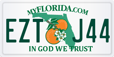 FL license plate EZTJ44