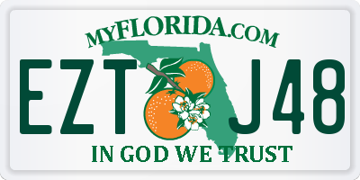 FL license plate EZTJ48