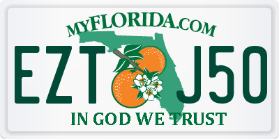 FL license plate EZTJ50