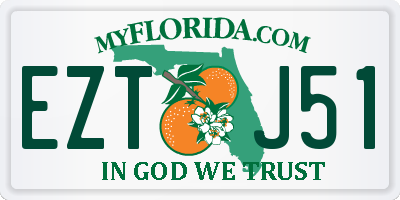 FL license plate EZTJ51