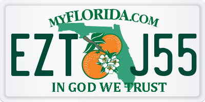 FL license plate EZTJ55