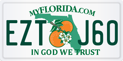 FL license plate EZTJ60