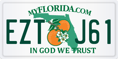 FL license plate EZTJ61