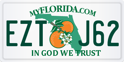 FL license plate EZTJ62