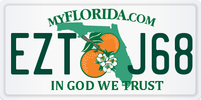 FL license plate EZTJ68