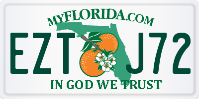 FL license plate EZTJ72