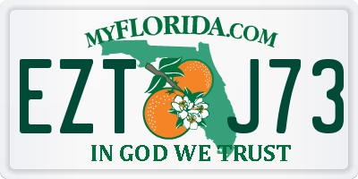 FL license plate EZTJ73