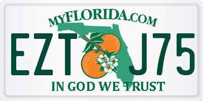 FL license plate EZTJ75