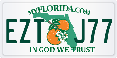 FL license plate EZTJ77