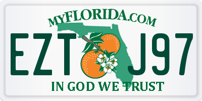 FL license plate EZTJ97