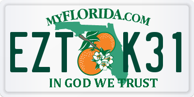 FL license plate EZTK31