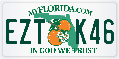 FL license plate EZTK46