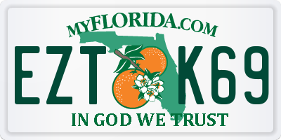 FL license plate EZTK69