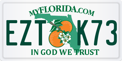 FL license plate EZTK73