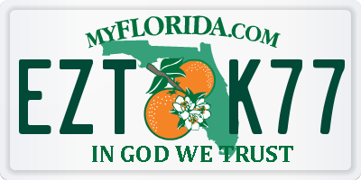 FL license plate EZTK77