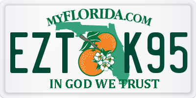 FL license plate EZTK95