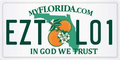 FL license plate EZTL01