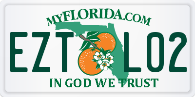 FL license plate EZTL02