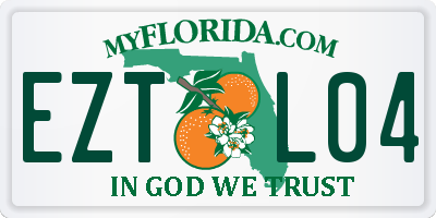 FL license plate EZTL04