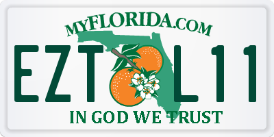 FL license plate EZTL11