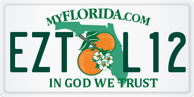 FL license plate EZTL12