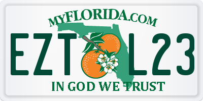 FL license plate EZTL23