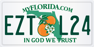 FL license plate EZTL24