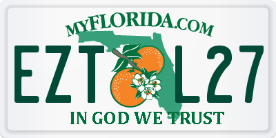 FL license plate EZTL27