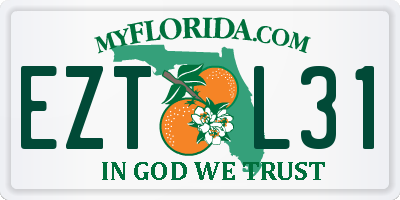 FL license plate EZTL31