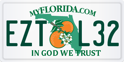 FL license plate EZTL32