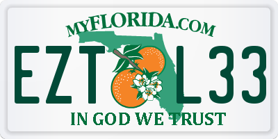 FL license plate EZTL33