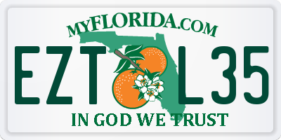 FL license plate EZTL35