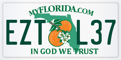 FL license plate EZTL37