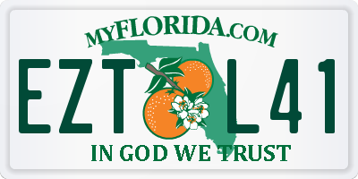 FL license plate EZTL41